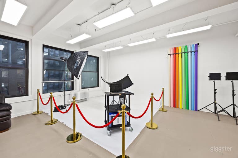  1555: Affordable Natural Light Studio w Cyc Wall 