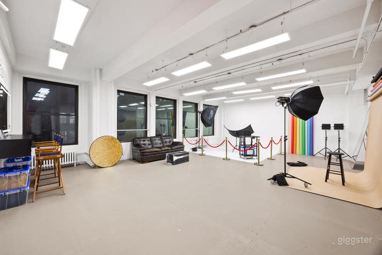  1555: Affordable Natural Light Studio w Cyc Wall 