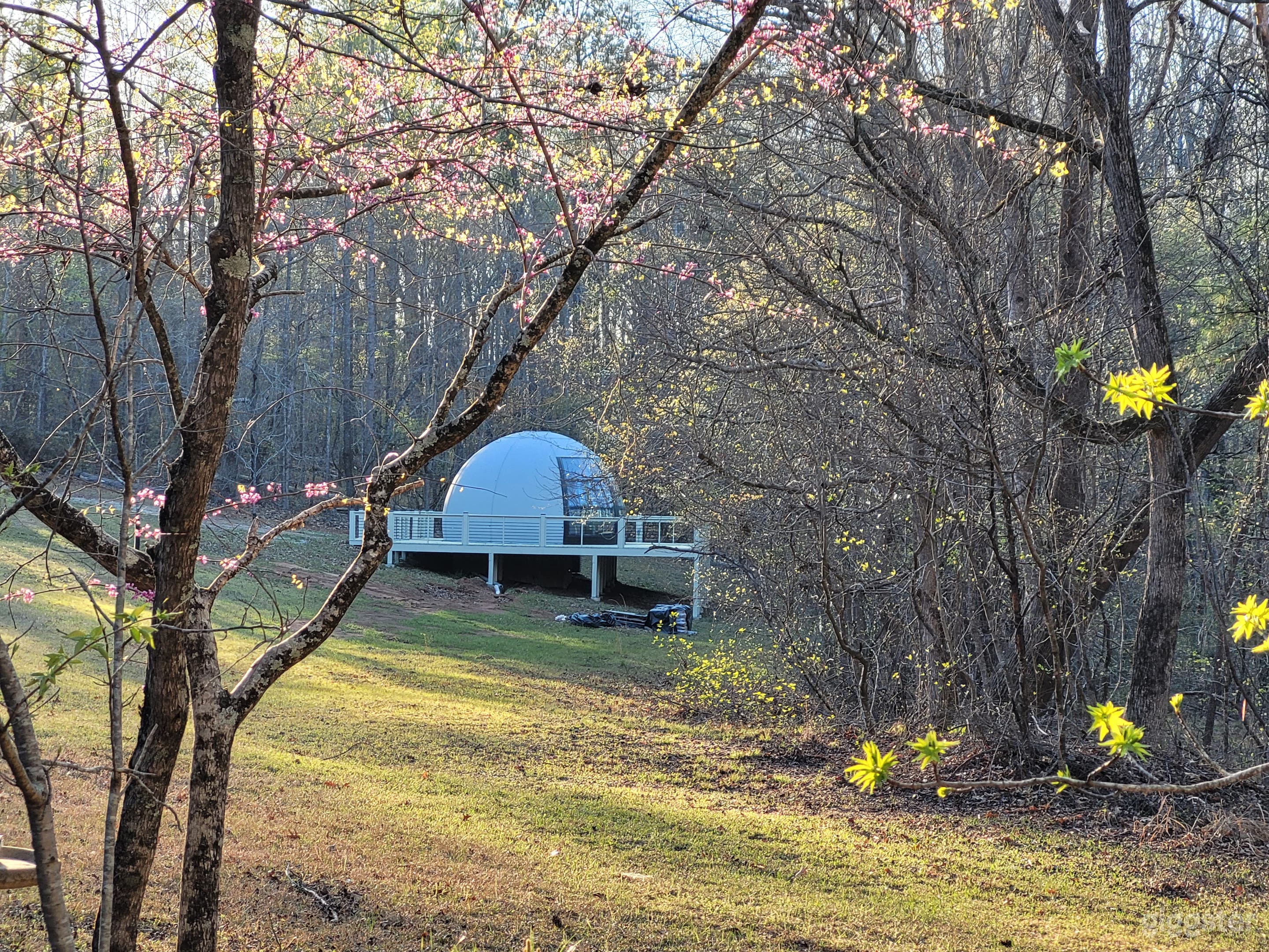 Unique Geodome on 100 Acres with Woods and Fields Photo 1