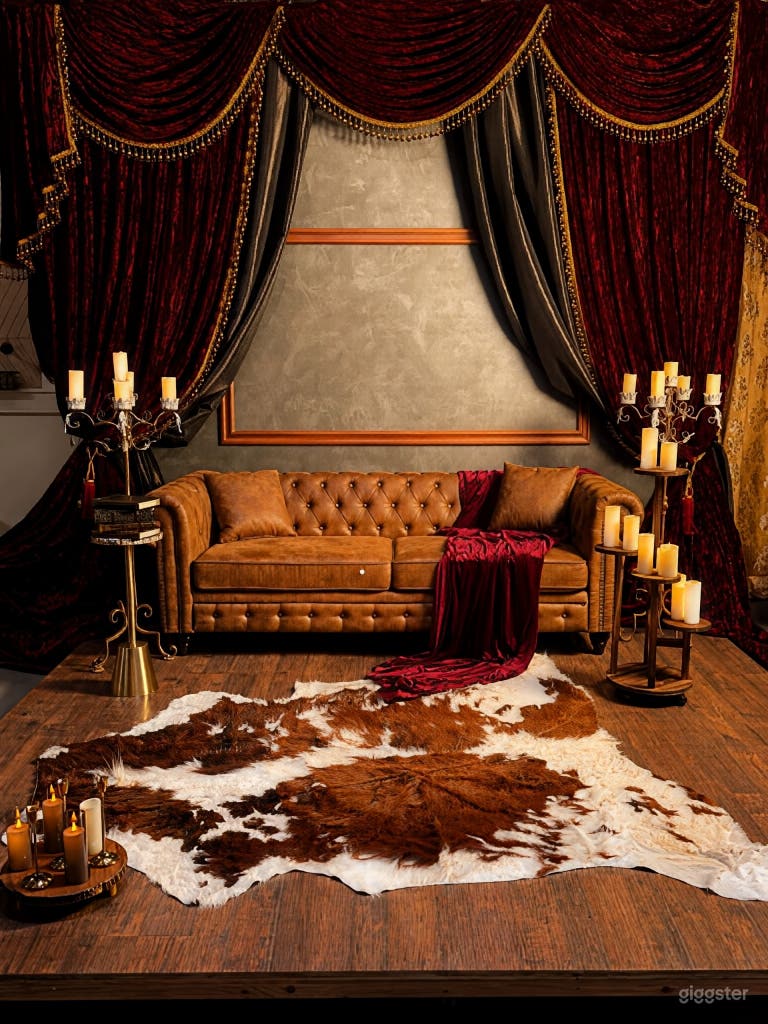  Palco Studio Opulenza Barocca: Set in Velluto e Pelle 