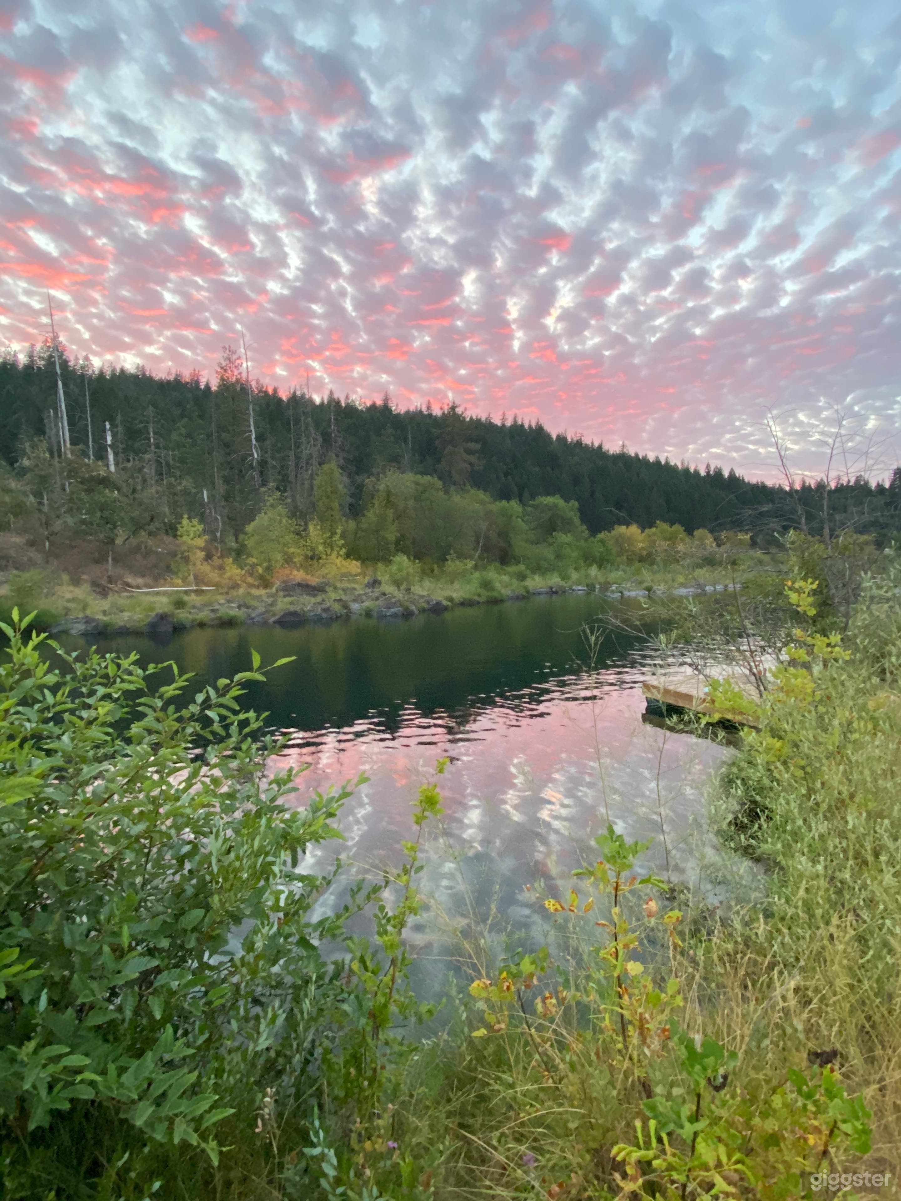 We have a mile of the gorgeous Illinois River that runs along the property. 