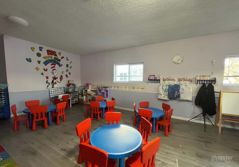  Well-lit and Orderly Kindergarten Classroom 