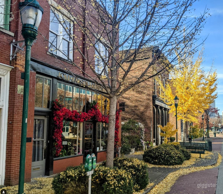  Front of studio in the fall 