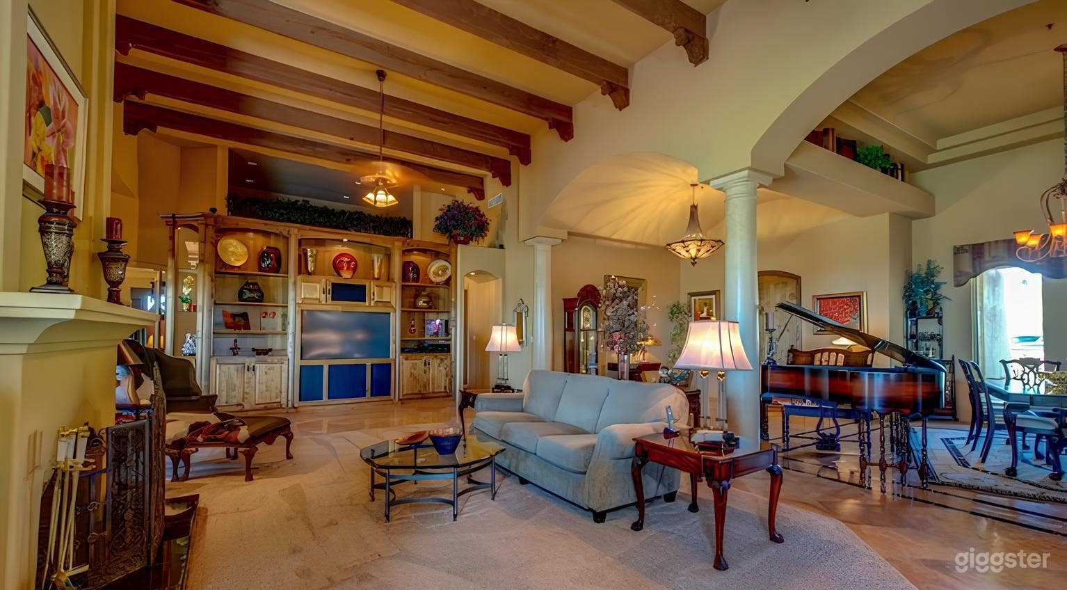 Elegant 4,150 Sq Ft Home with Tall Ceilings, Exposed Beams &amp; Spacious Living Areas Photo 2