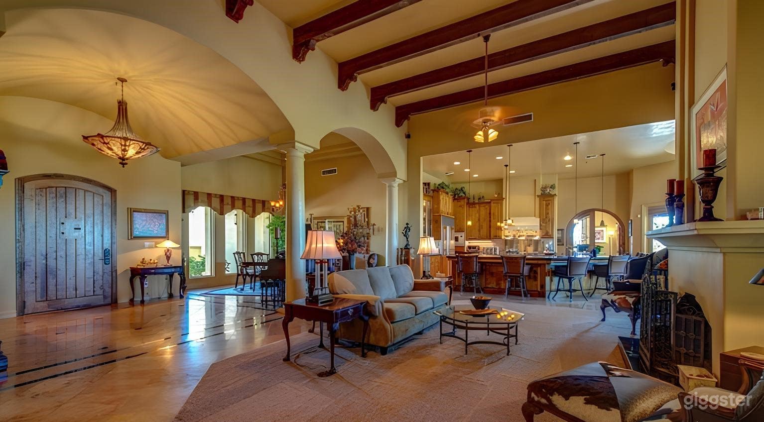 Elegant 4,150 Sq Ft Home with Tall Ceilings, Exposed Beams &amp; Spacious Living Areas Photo 1
