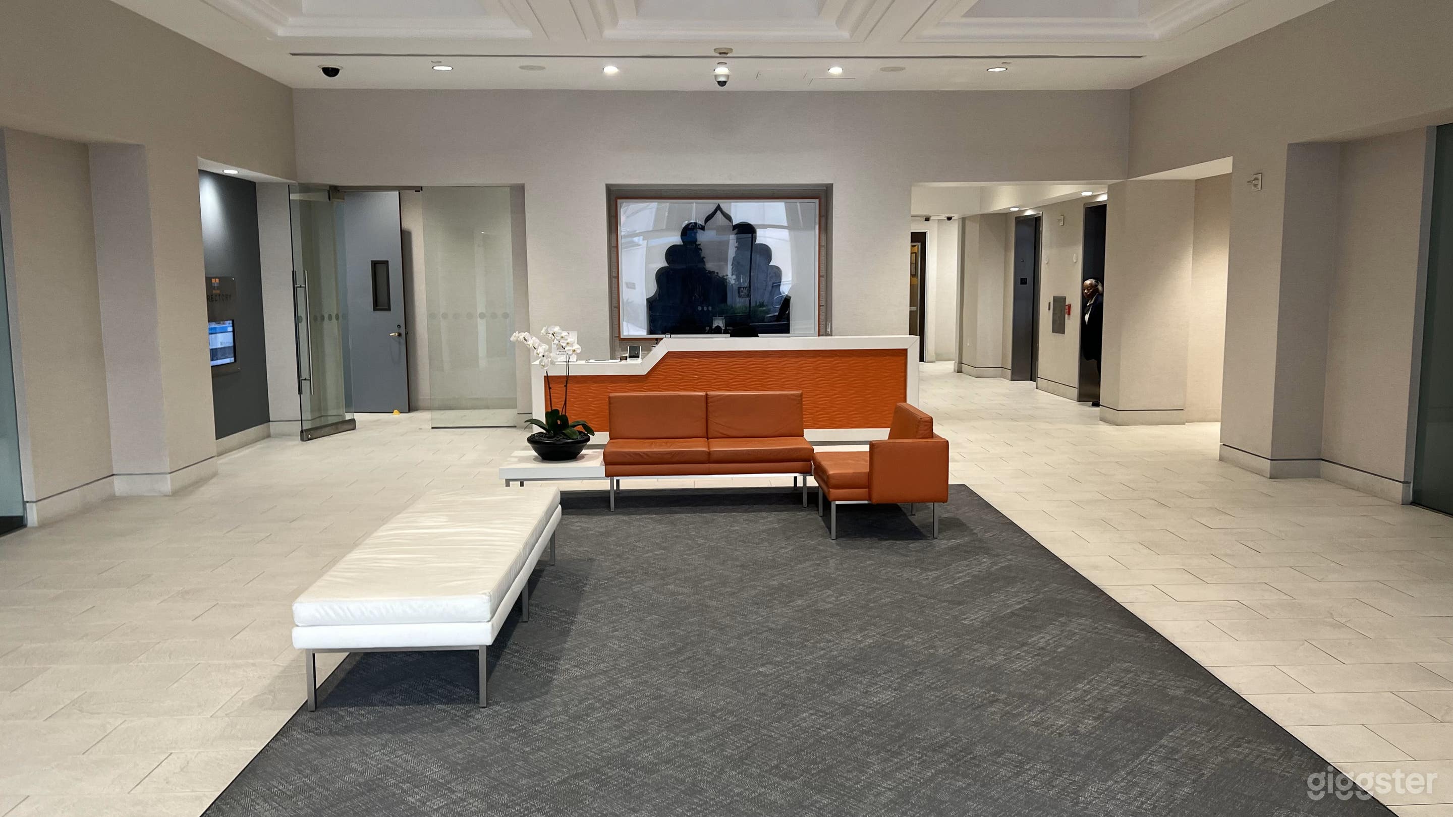 Cinematic Modern Office Space + Outdoor Courtyard Photo 3