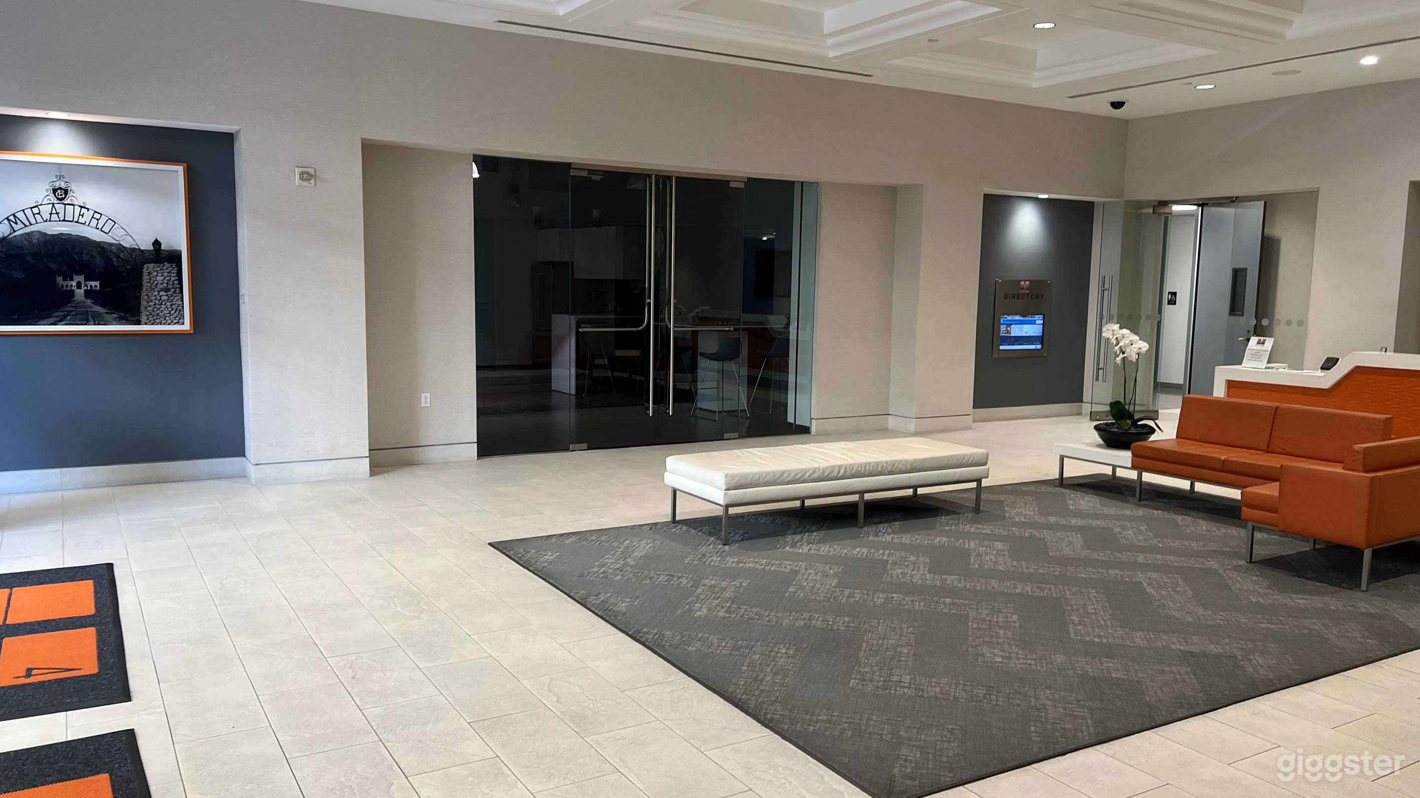 Cinematic Modern Office Space + Outdoor Courtyard Photo 2