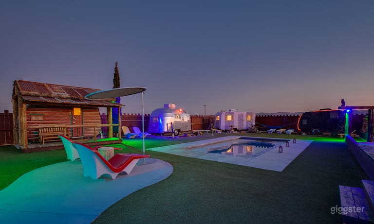  2Acres of Quirky Colorful Vintage Trailers & Games 