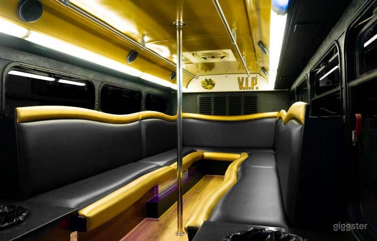  VIP Party Bus "Goldie" in Minneapolis 