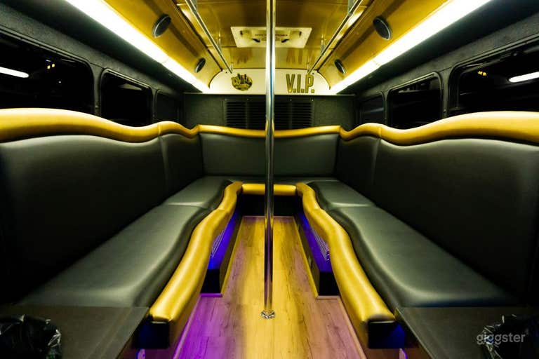  VIP Party Bus "Goldie" in Minneapolis 