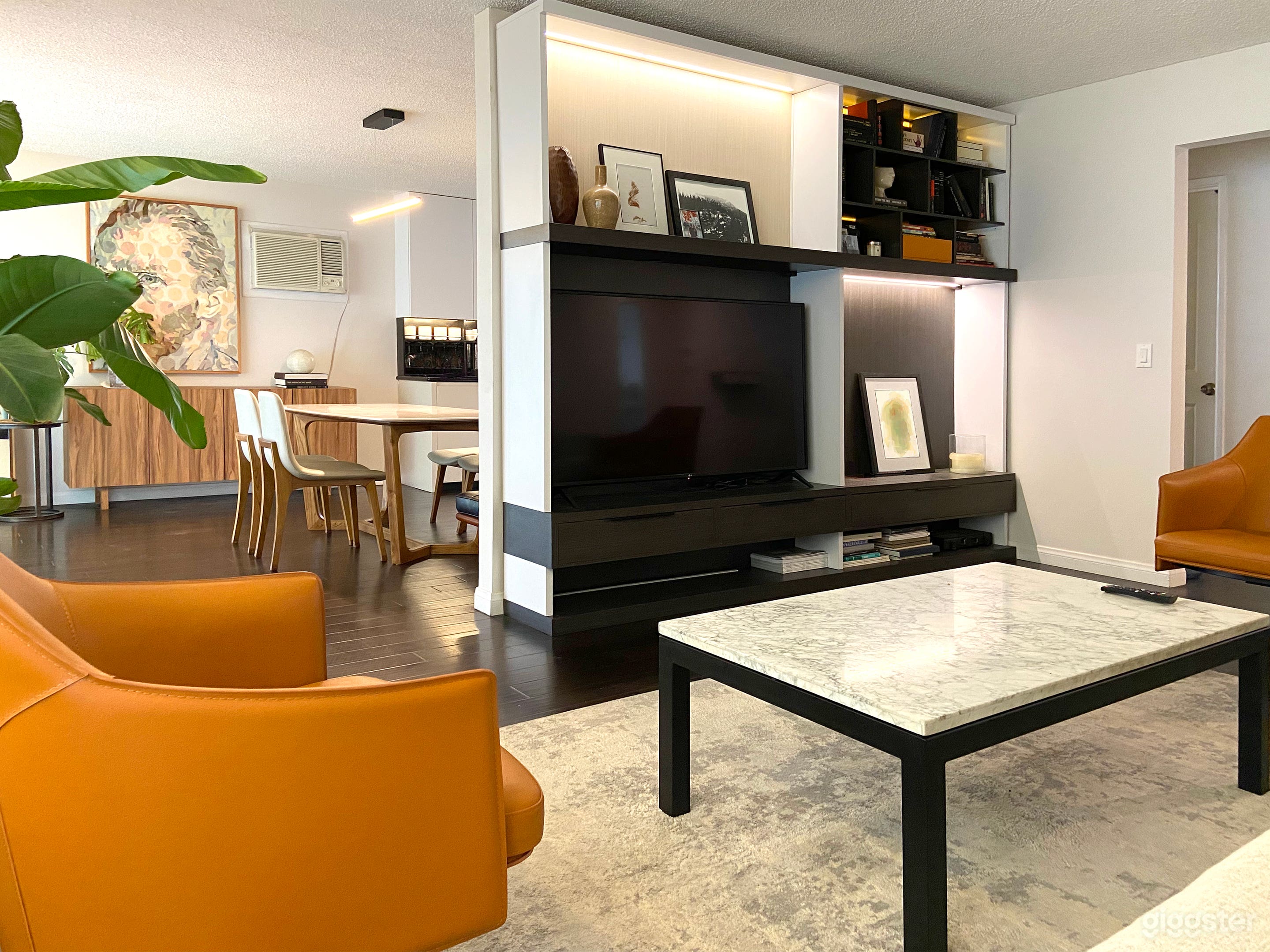 Dining room and living room