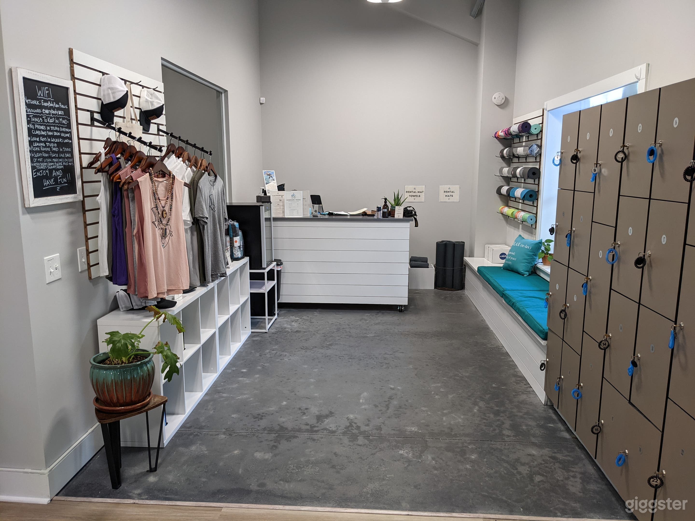 Small retail area.