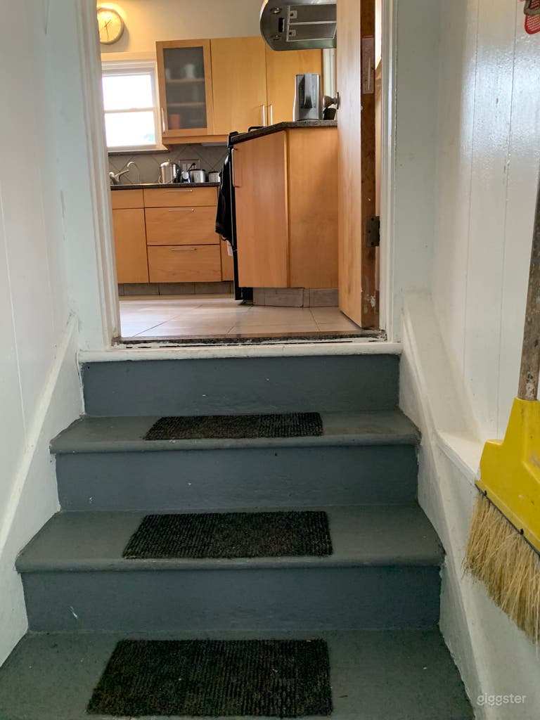  stairs from back door 