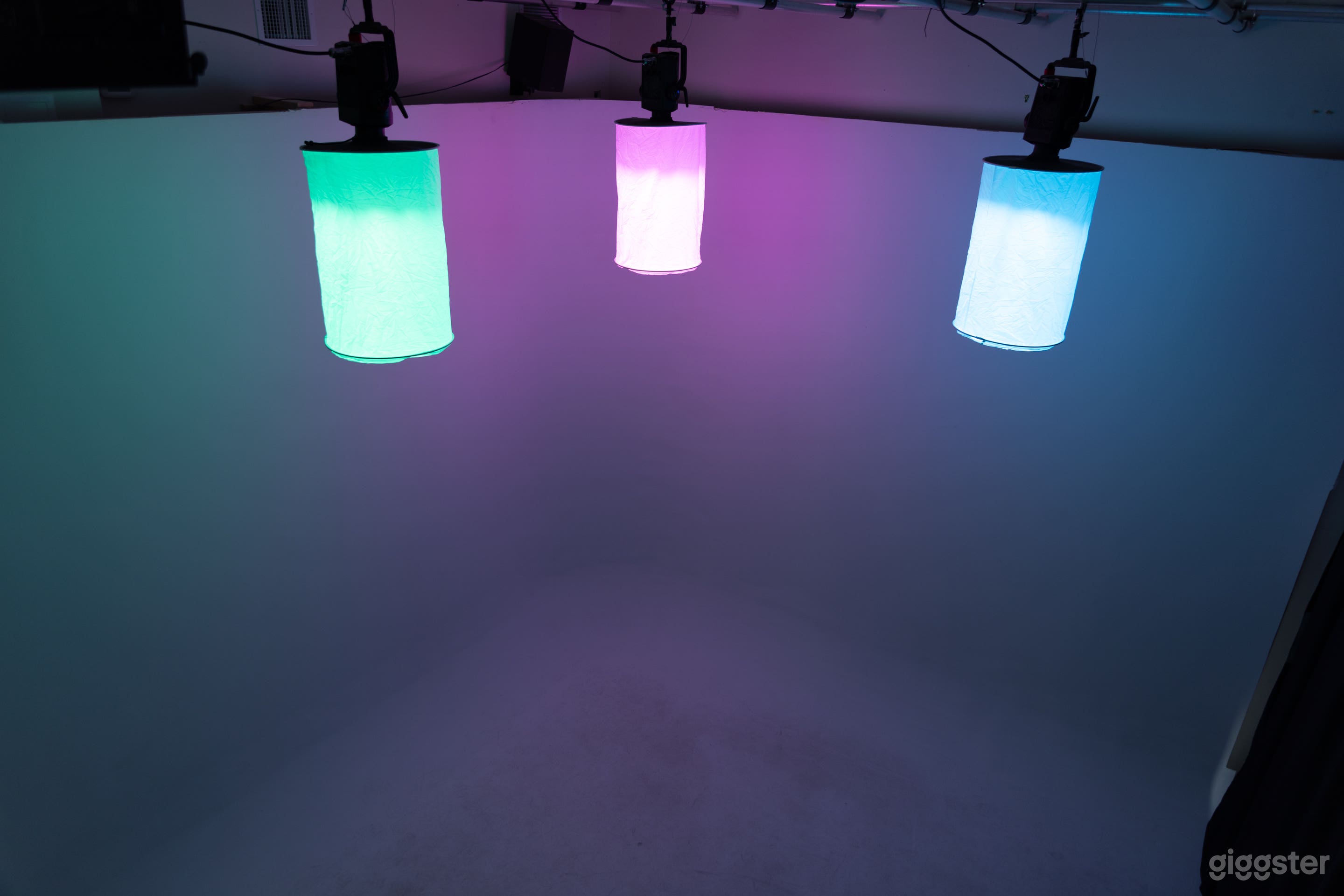 Multicolored RGB overhead lighting
