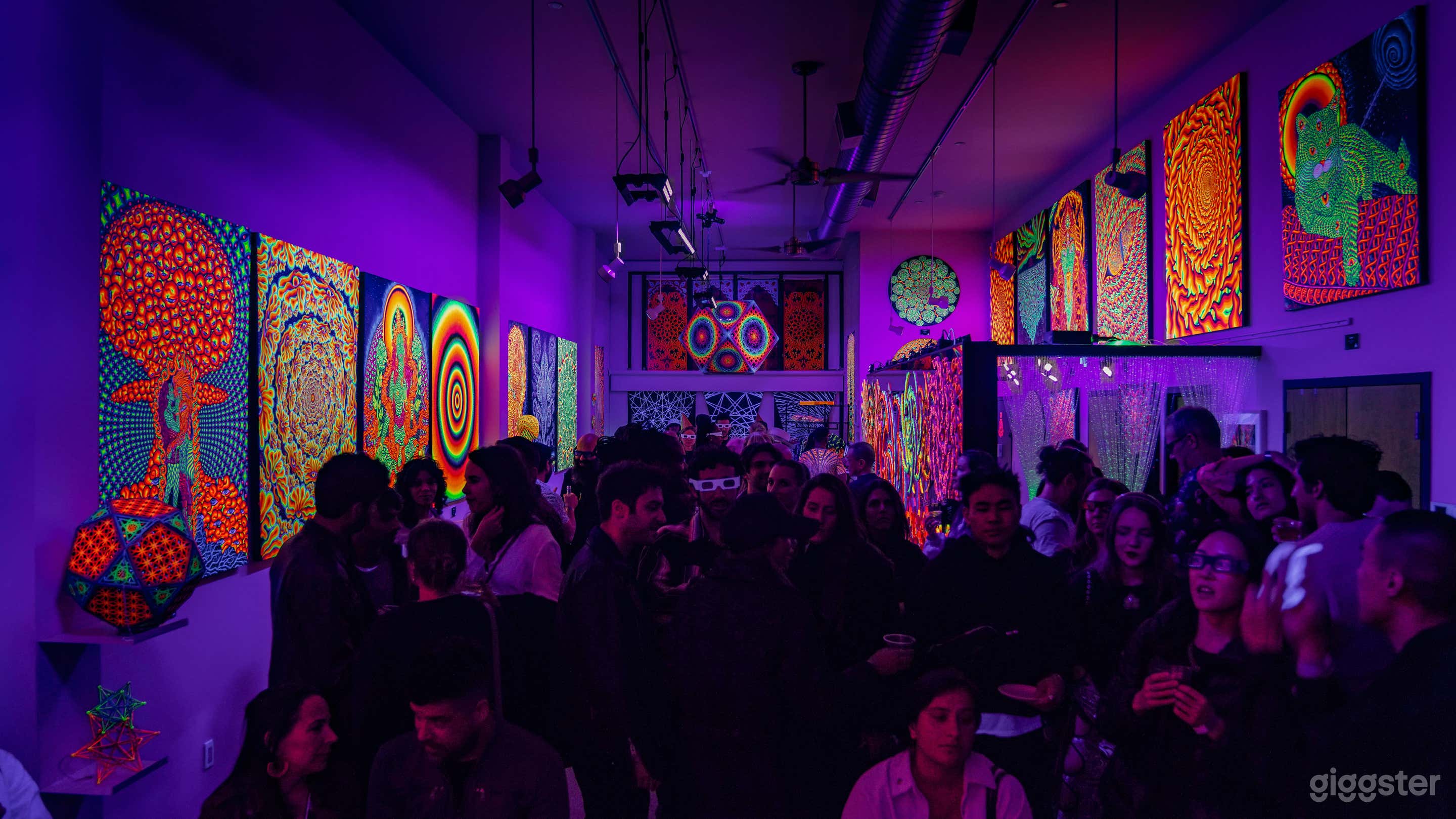Immersive Blacklight Art Gallery-Venue for Mix Use Photo 3