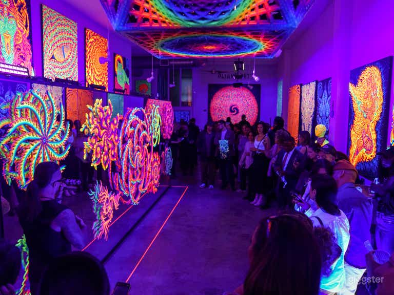  Immersive Blacklight Art Gallery-Venue for Mix Use 