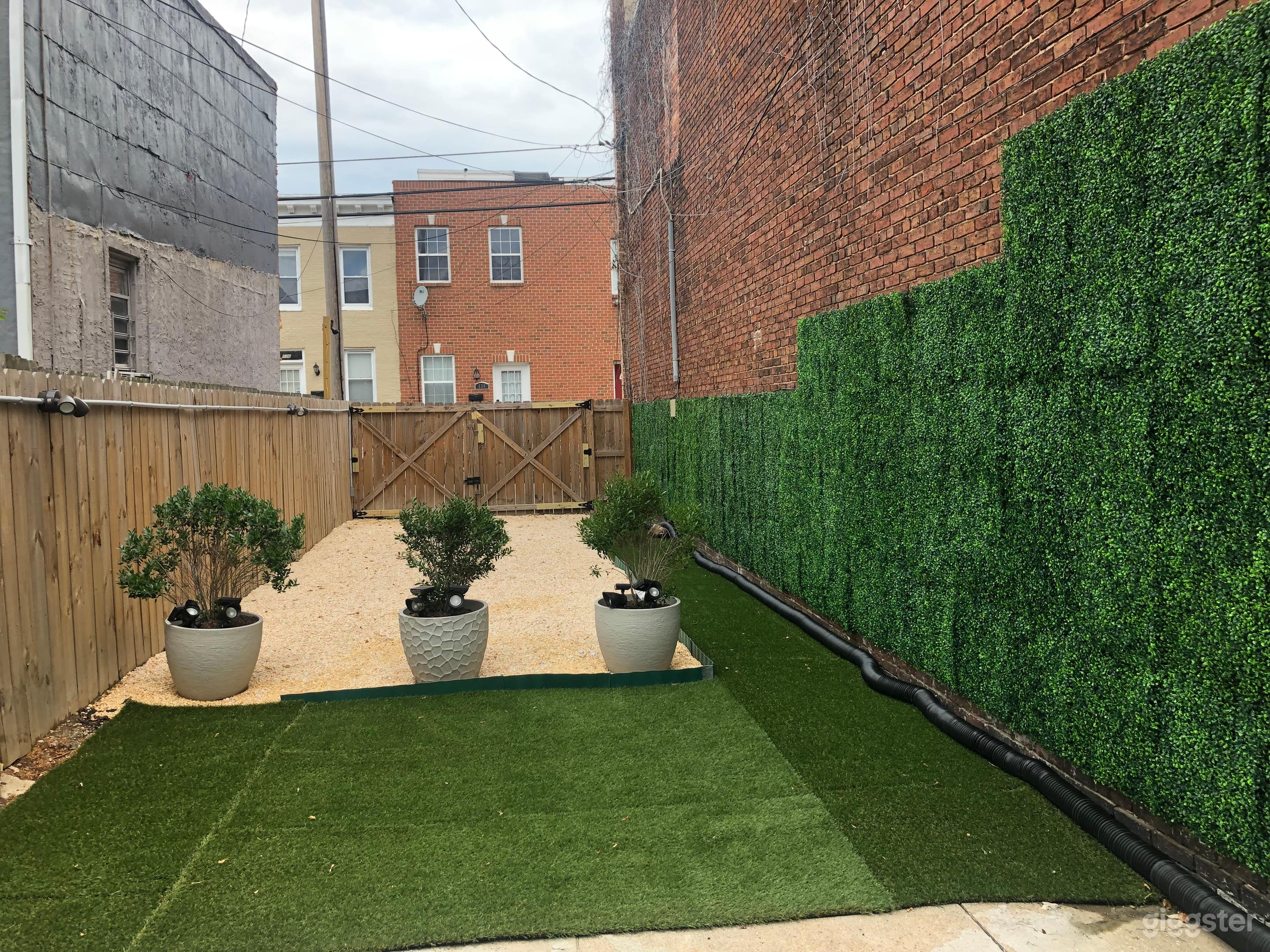 Driveway, Hedge Wall and green space_3