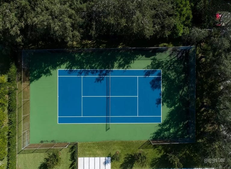  Regulation-Sized Tennis Court in Miami - Production Only 