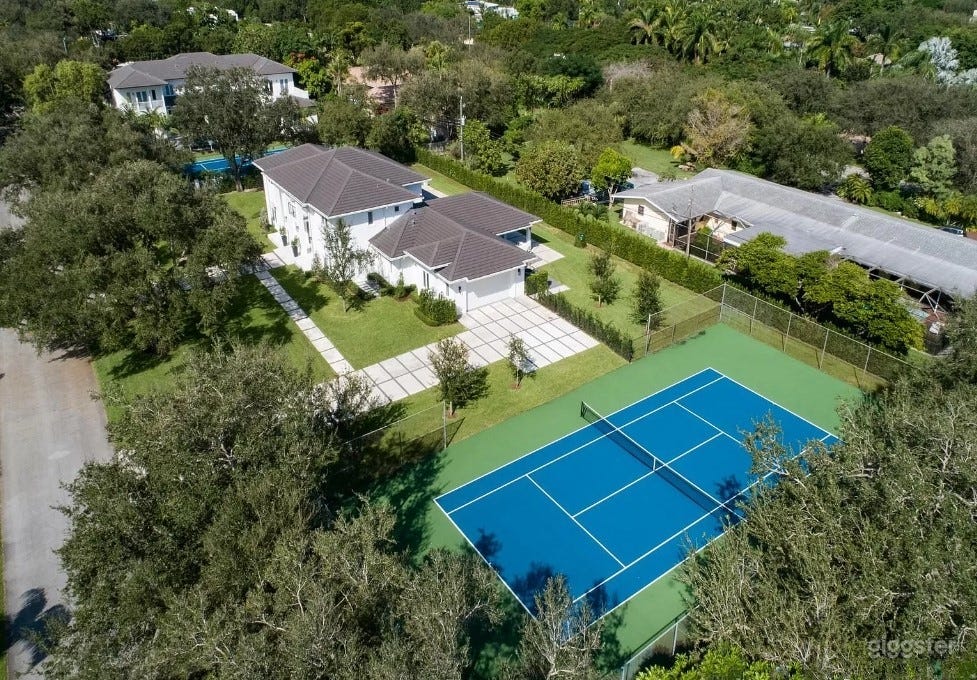 Regulation-Sized Tennis Court in Miami - Production Only Photo 4
