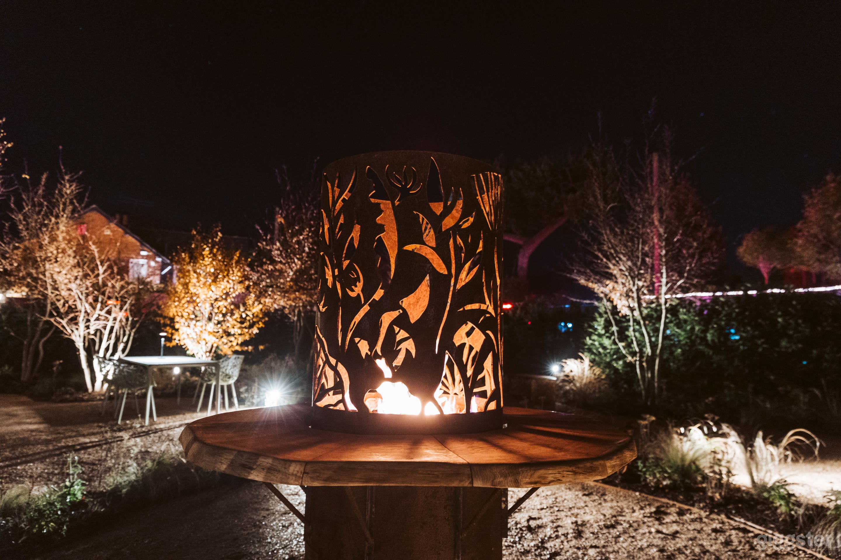 Garden lantern (winter)
