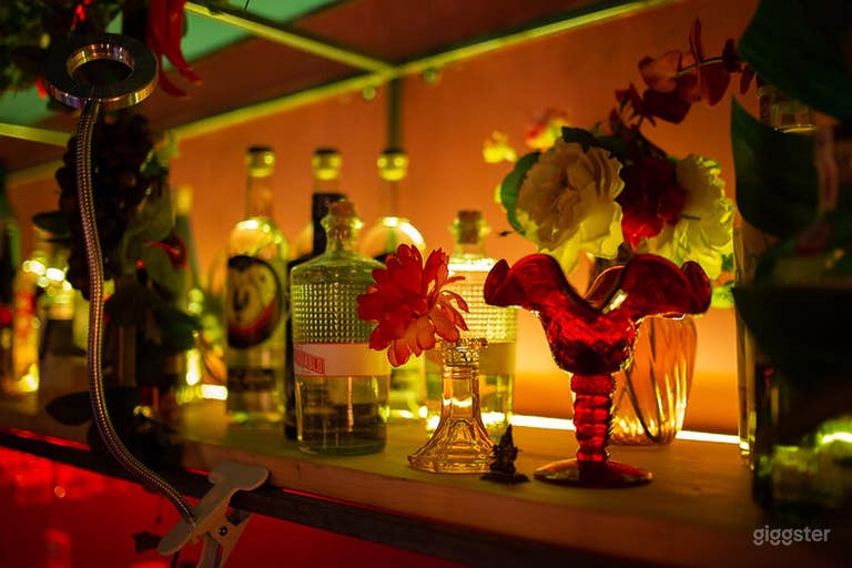  Red & pink Music & Mezcal bar  