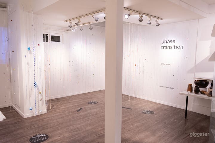  this space is a gallery space used for exhibitions ~ 500sqft - walls can be used for hanging  