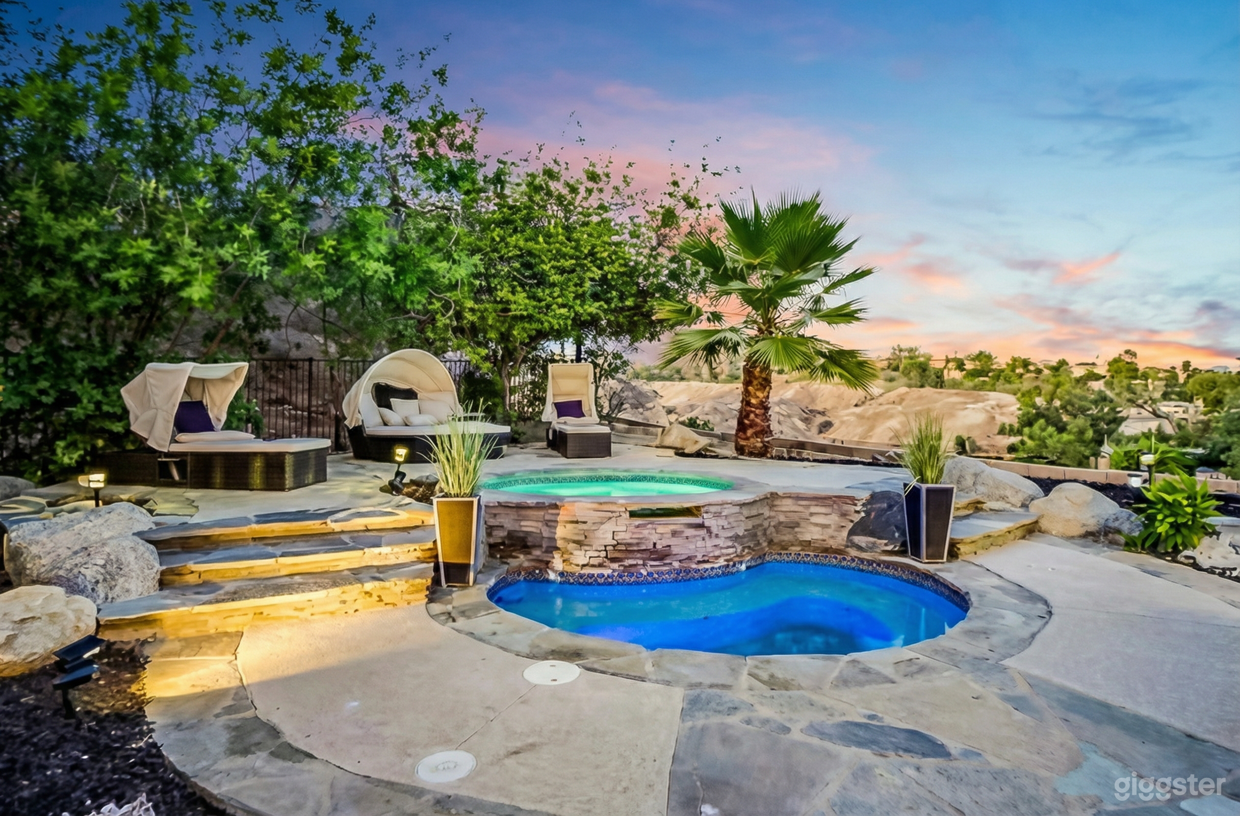Panoramic Hillside Estate with Resort-Style Pool, Spa Photo 3