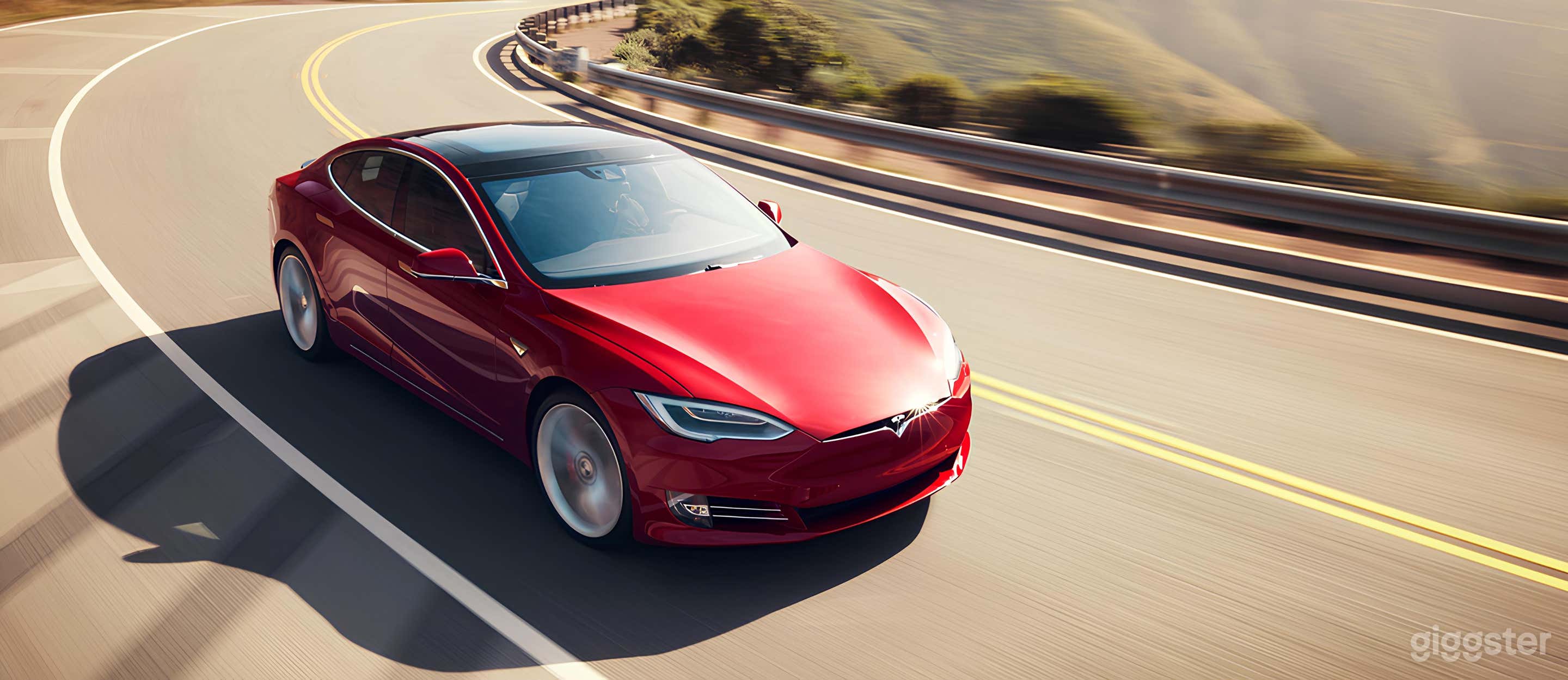 Candy Apple Red Tesla S Photo 2