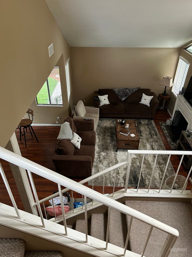  Living room view from landing 