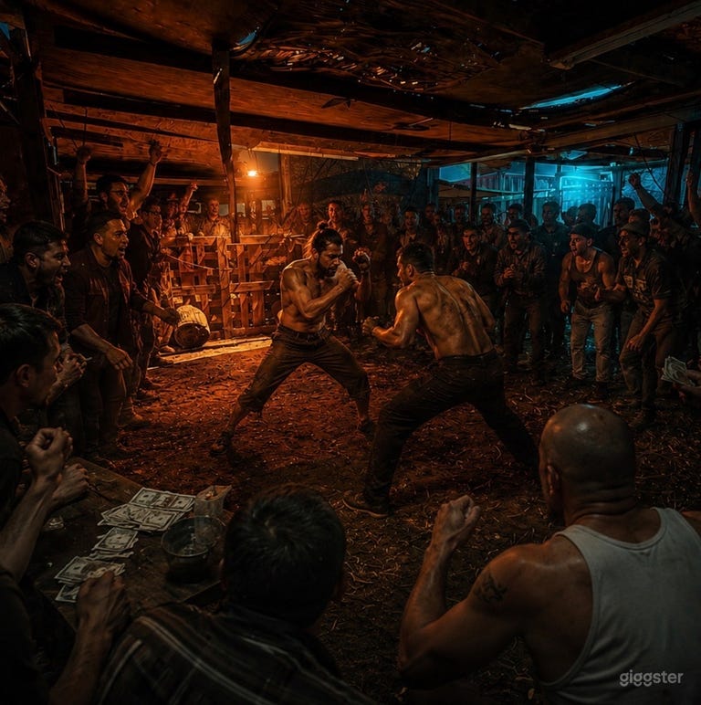  Desert Bar Catina  / Fight Club /Gambling Room Film Set 