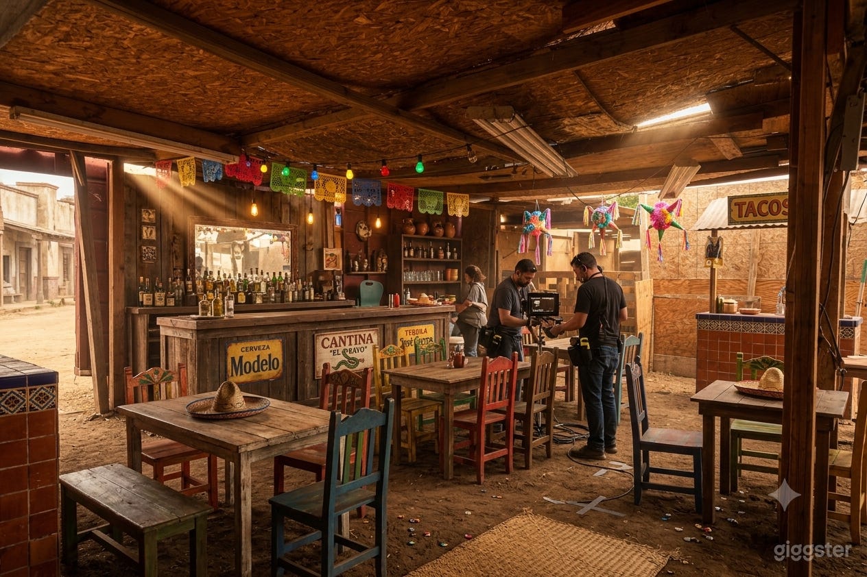 Desert Bar Catina  / Fight Club /Gambling Room Film Set Photo 3