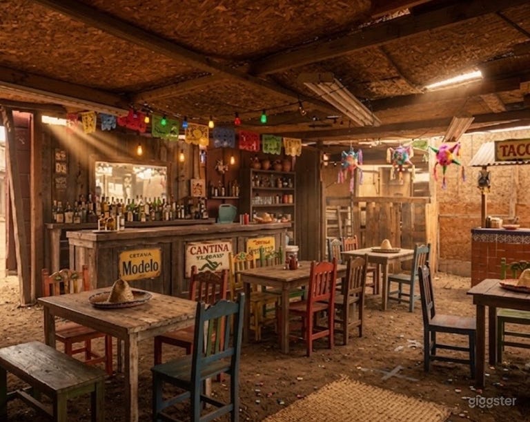  Bar du désert Catina / Club de combat / Plateau de tournage de salle de jeux d'argent 