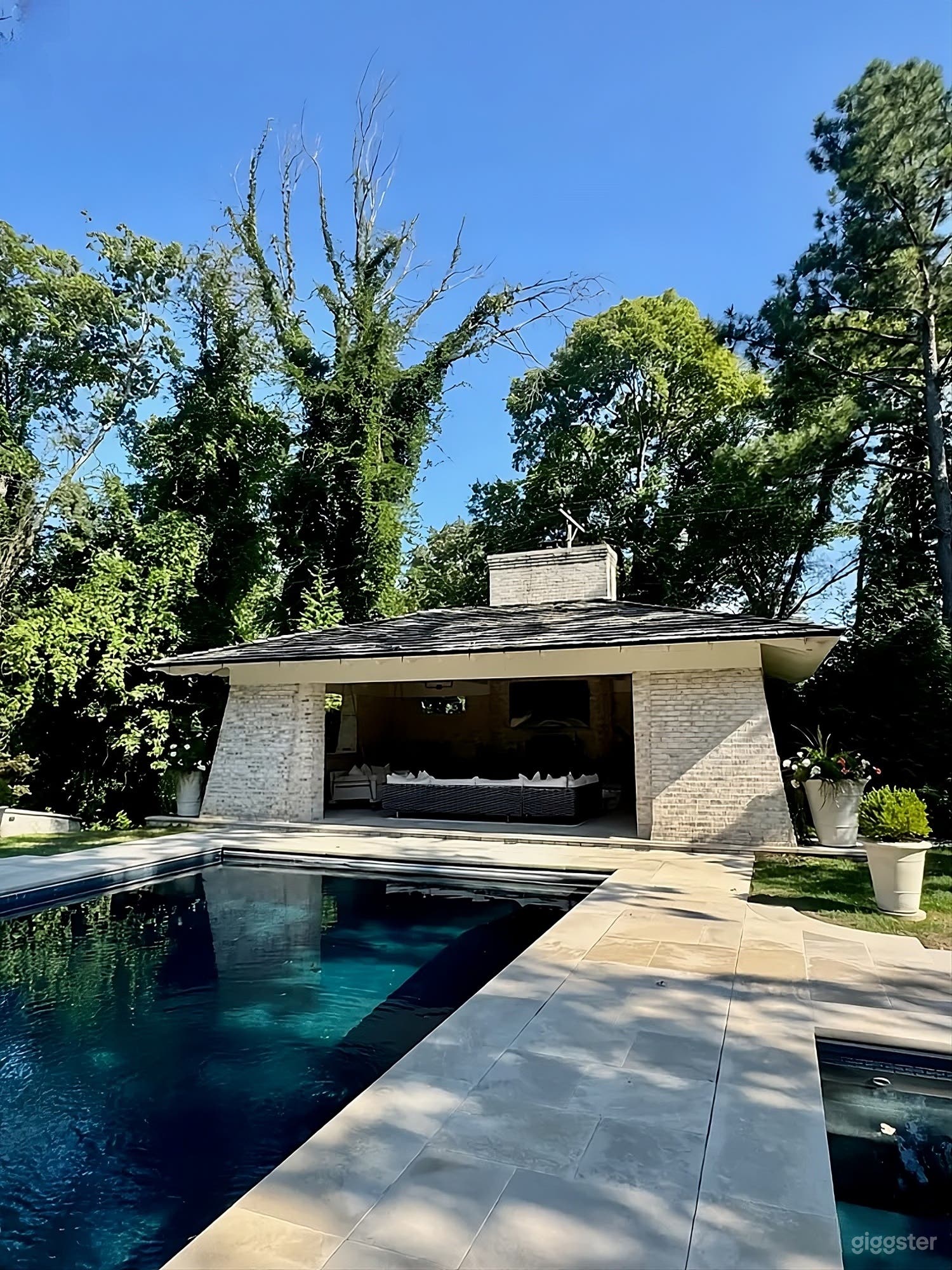 Backyard Luxury Pool Estate Photo 4