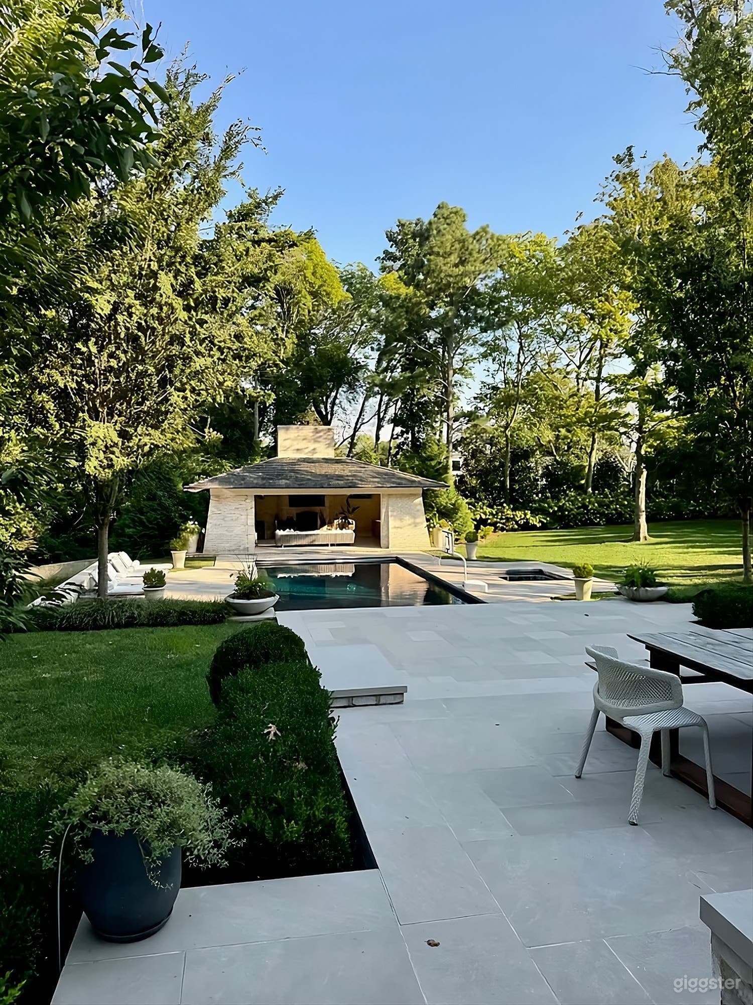 Backyard Luxury Pool Estate Photo 1