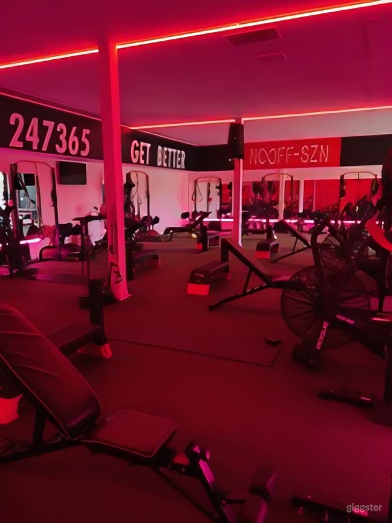  Neon LED Fitness Studio 