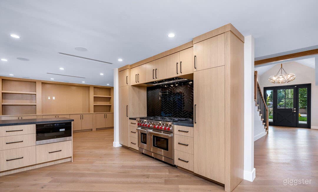 chef's kitchen with Wolf range