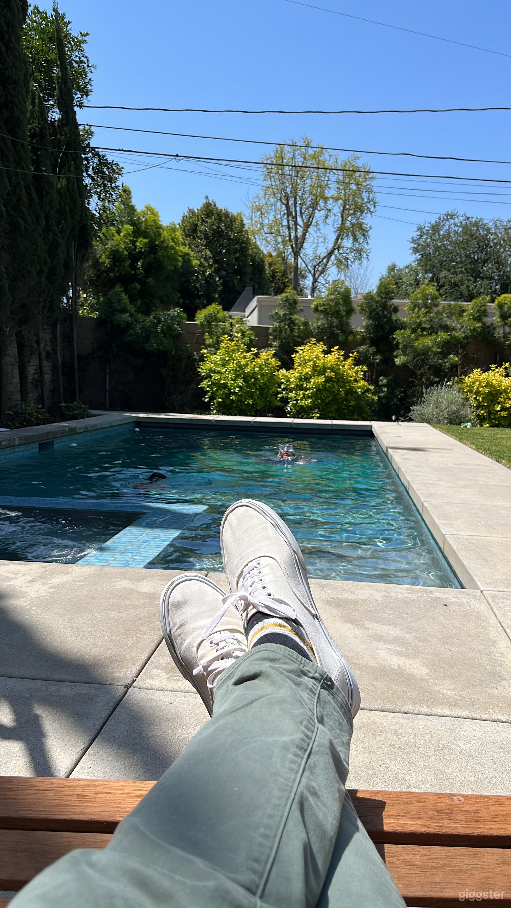 Large Backyard Saltwater Pool in Los Cerritos Photo 4