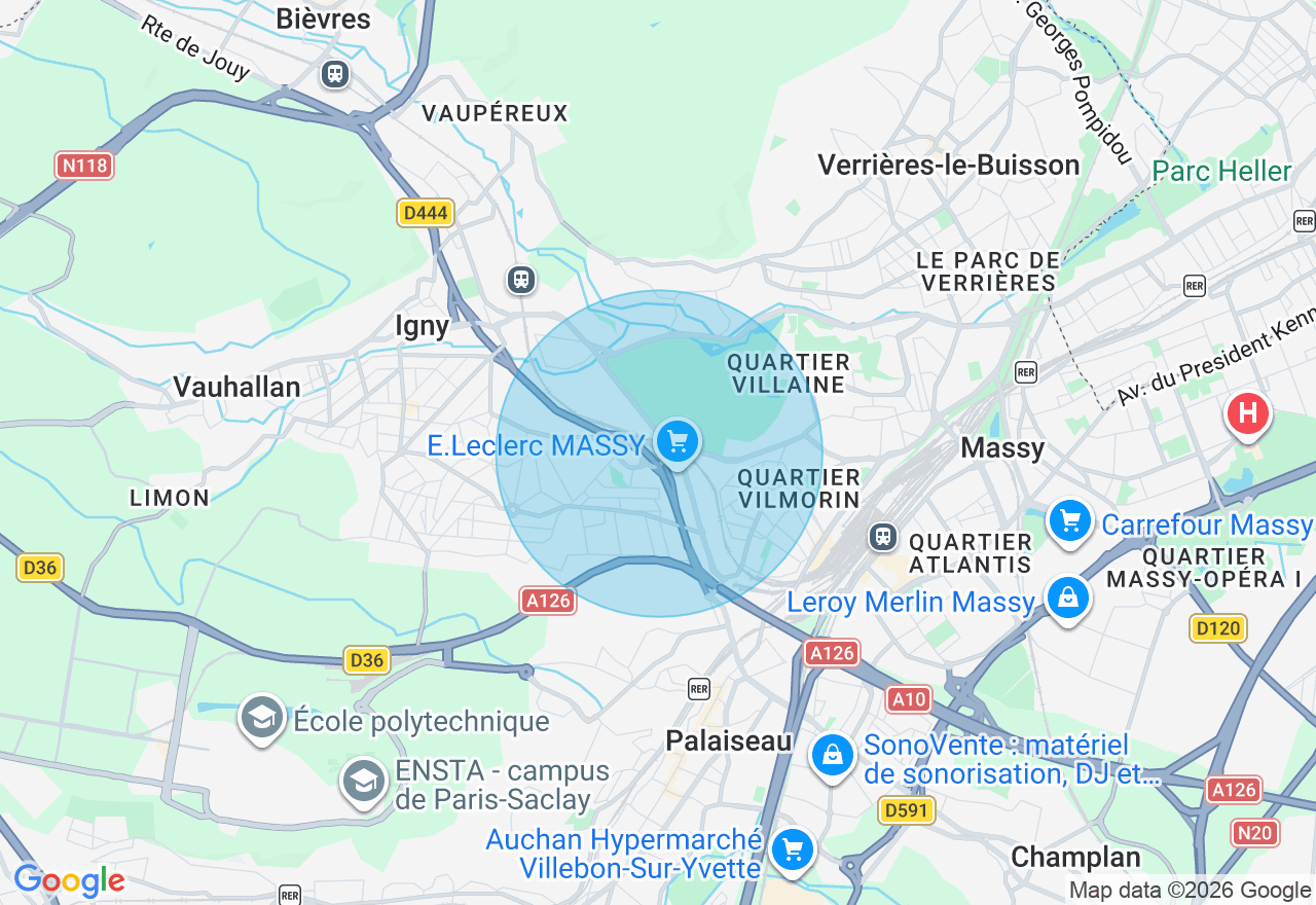 Carte de l'emplacement