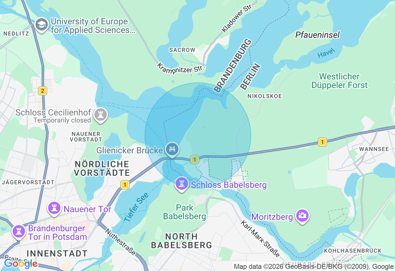 Kartenansicht der Location