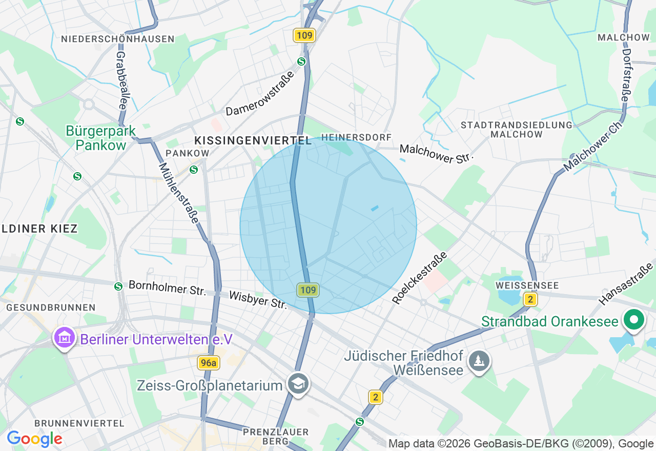 Kartenansicht der Location