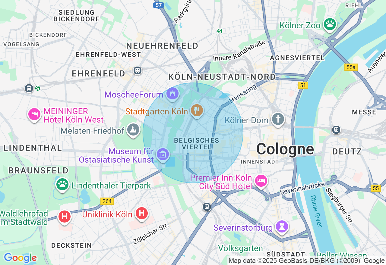 Kartenansicht der Location