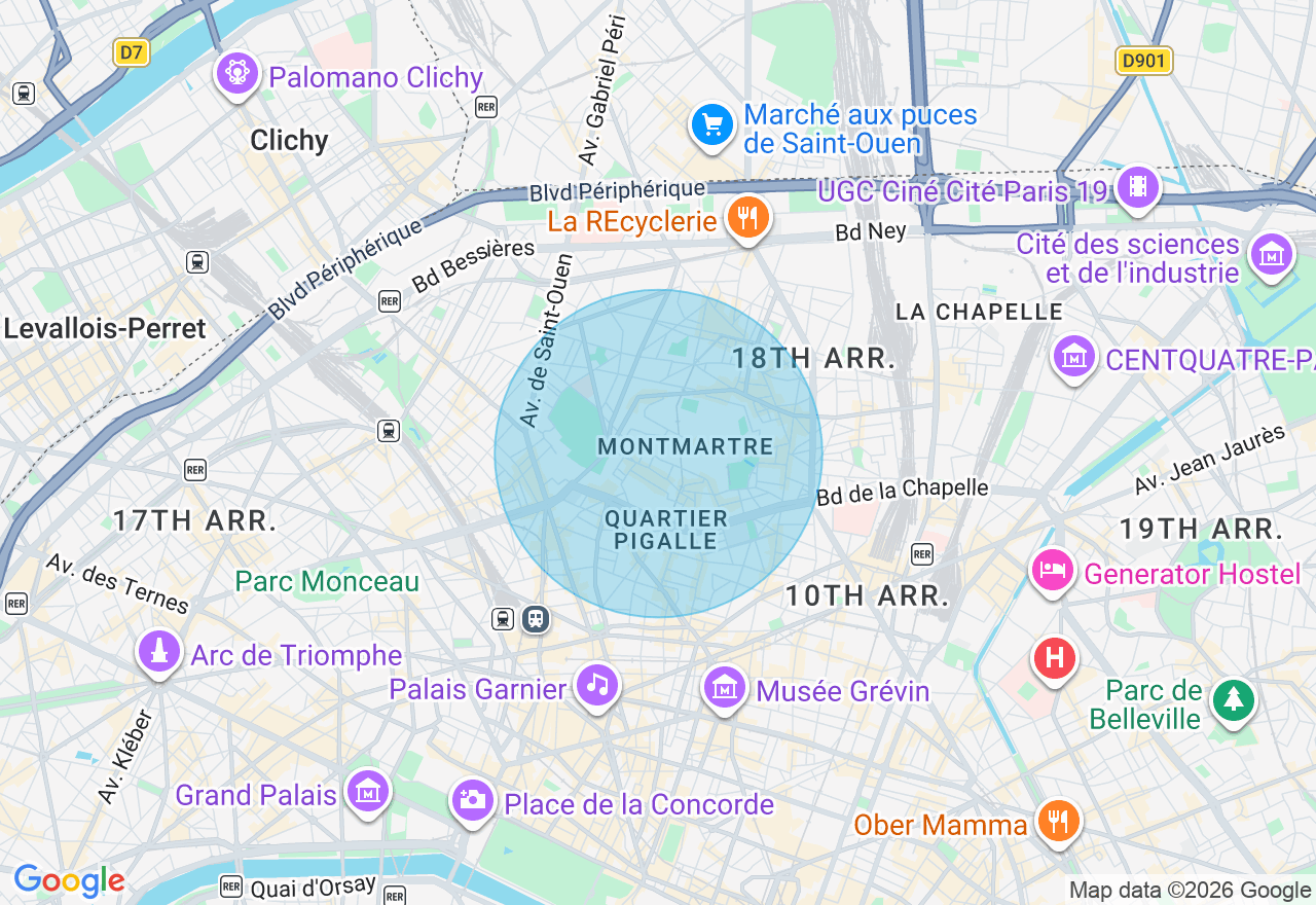 Carte de l'emplacement