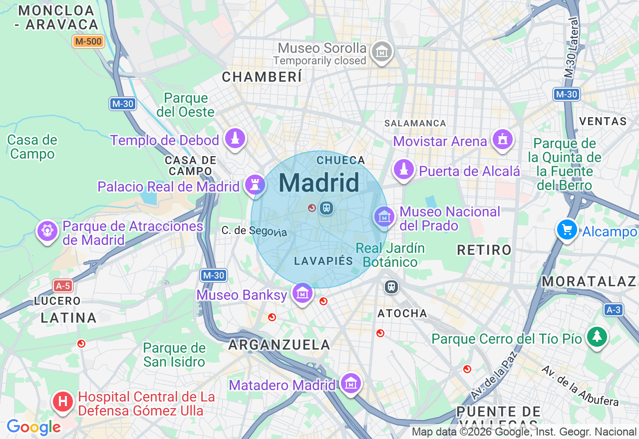 Mapa de la ubicación