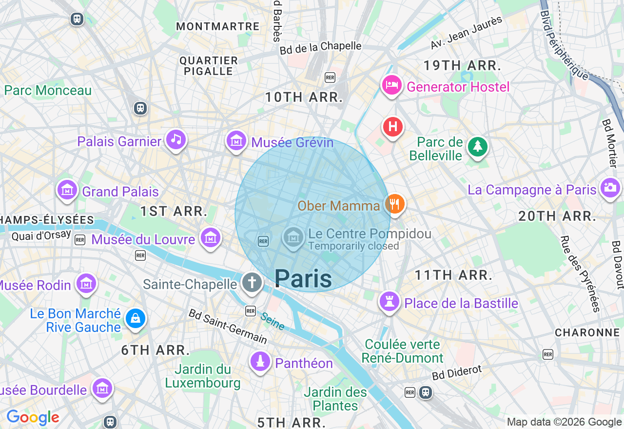 Carte de l'emplacement