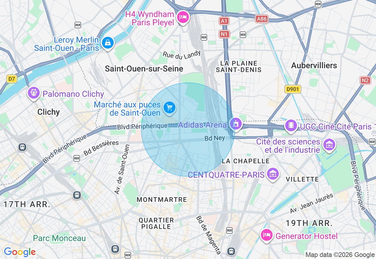 Carte de l'emplacement