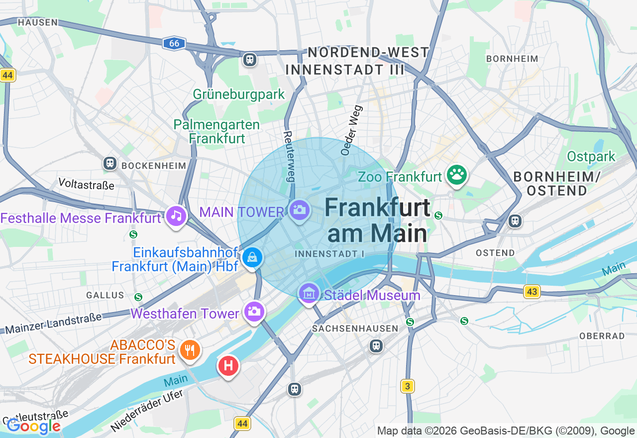 Kartenansicht der Location