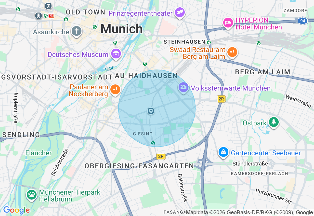 Kartenansicht der Location