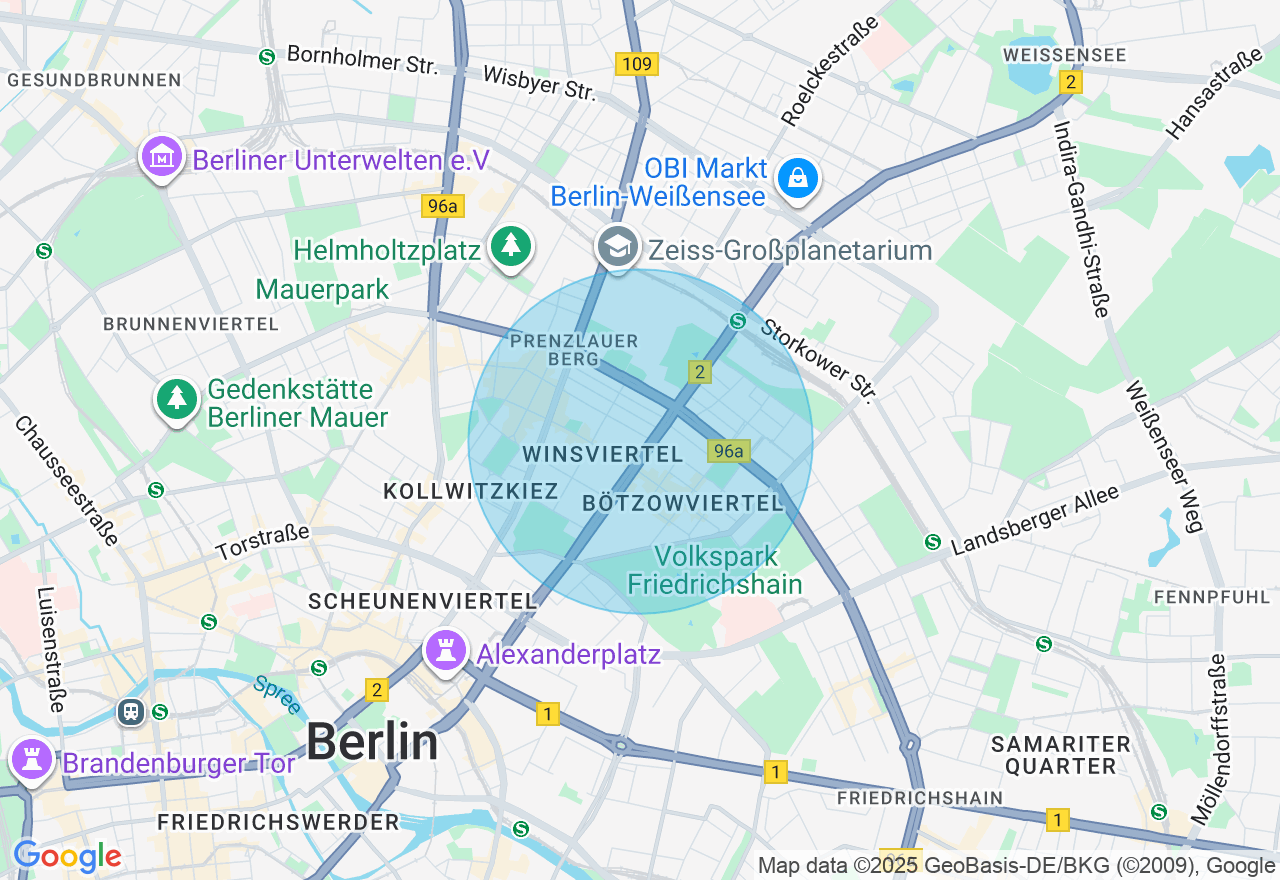 Kartenansicht der Location