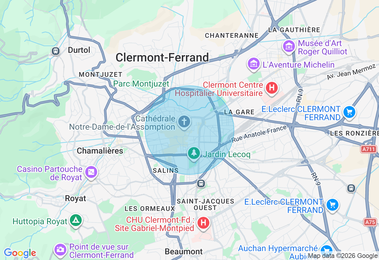 Carte de l'emplacement