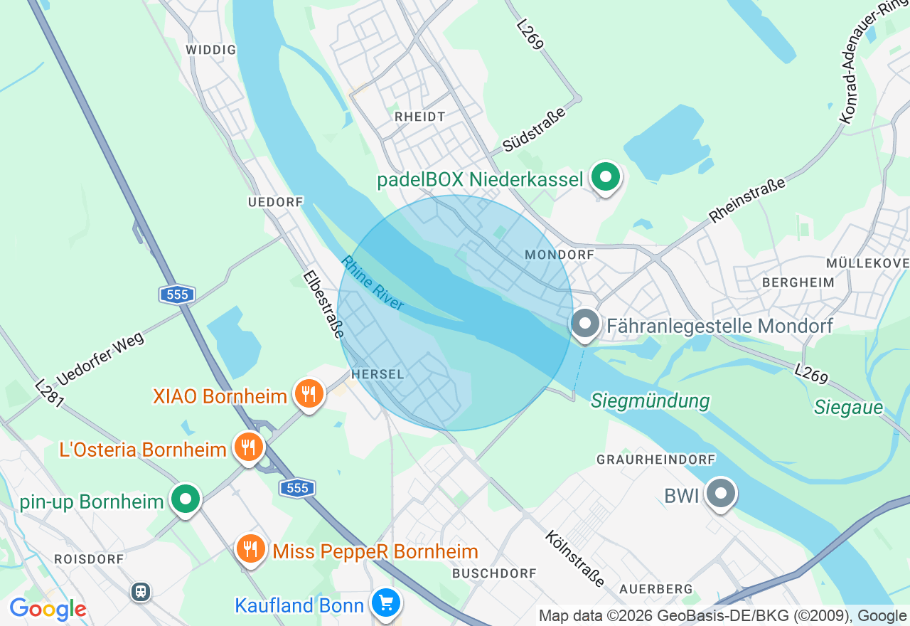 Kartenansicht der Location